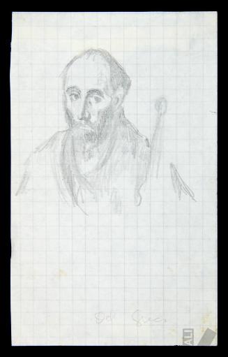 Estudio de santo, según El Greco
