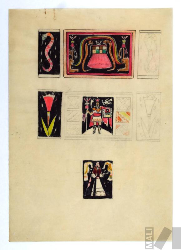 Estudio de motivos incas tomados de un quero colonial