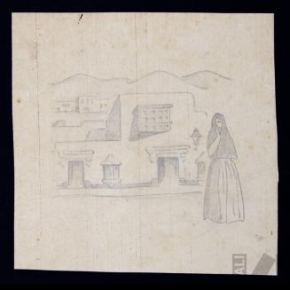 Calle limeña con tapada