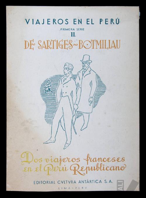 Carátula de 'Dos viajeros franceses en el Perú republicano' de Eugène de Sartiges