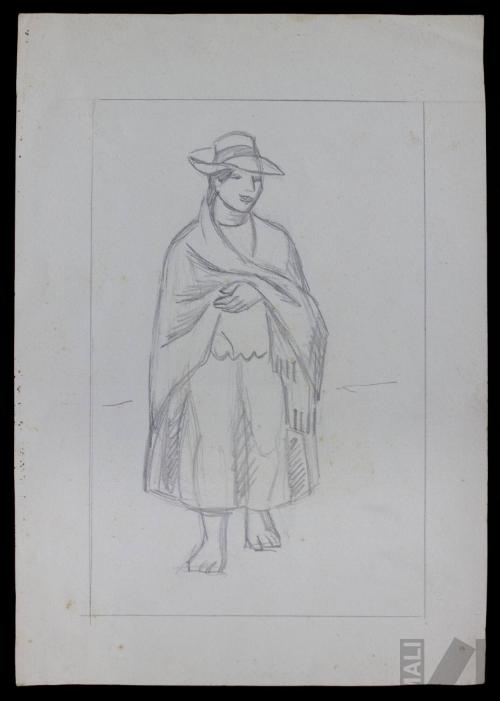 Estudio de mujer indígena