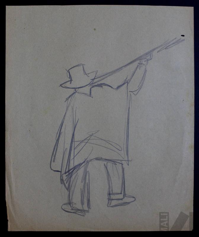 Estudio de músico indígena