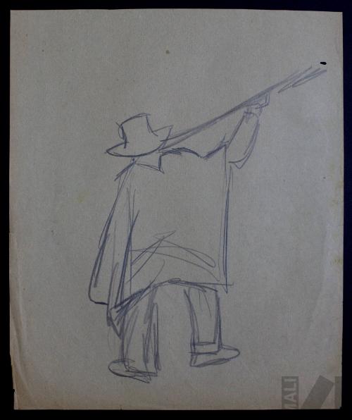 Estudio de músico indígena