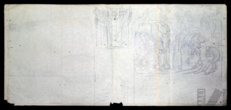Estudio para el mural 'El imperio incaico'