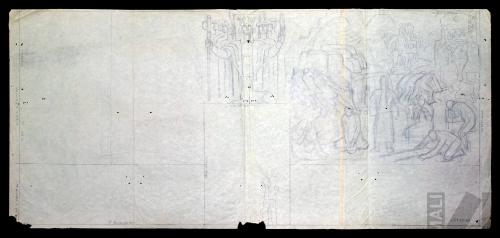 Estudio para el mural 'El imperio incaico'