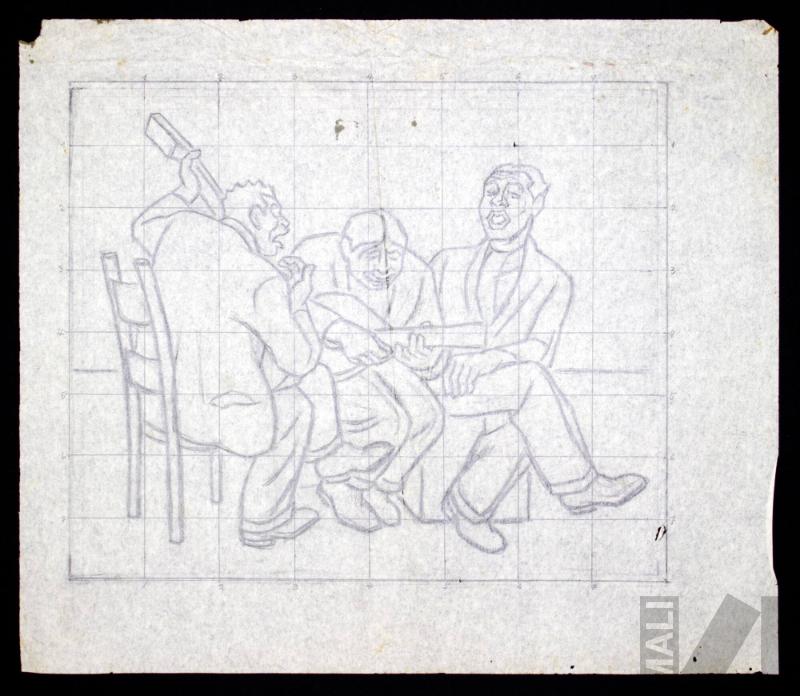 Estudio para 'Trío cantor'