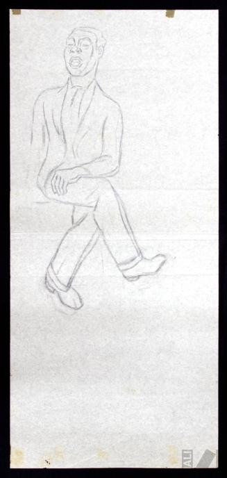 Cantante, estudio para 'Trío cantor'