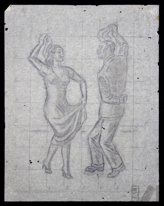 Estudio de pareja bailando