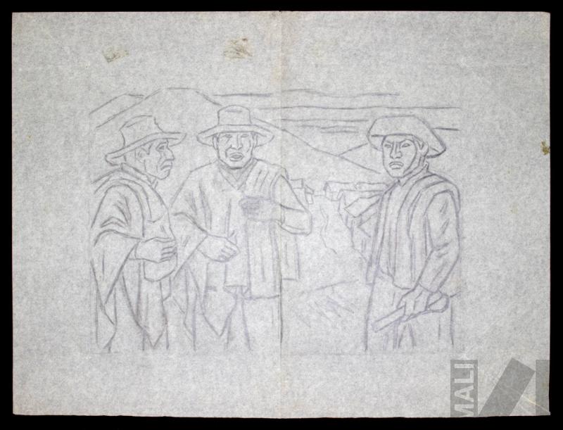 Estudio para 'Los arrieros'