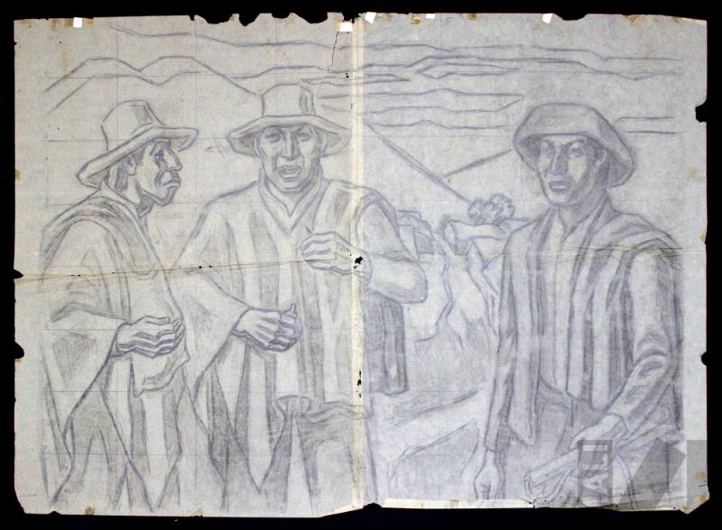 Estudio para 'Los arrieros'