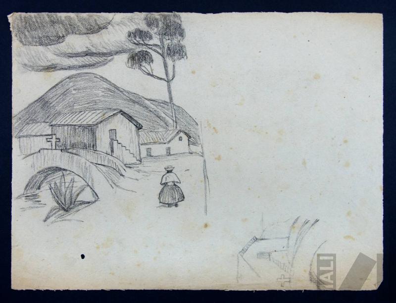 Estudio para 'El puente de Lucre'