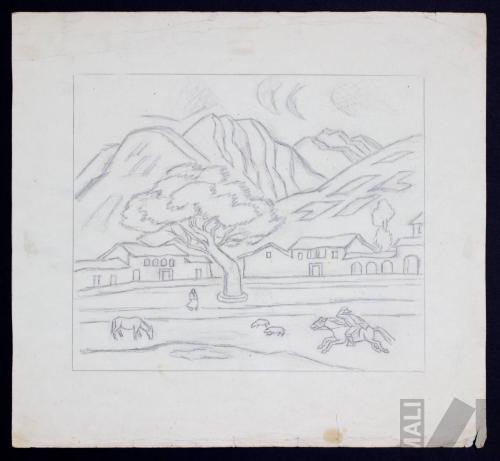 Estudio para 'Plaza serrana'