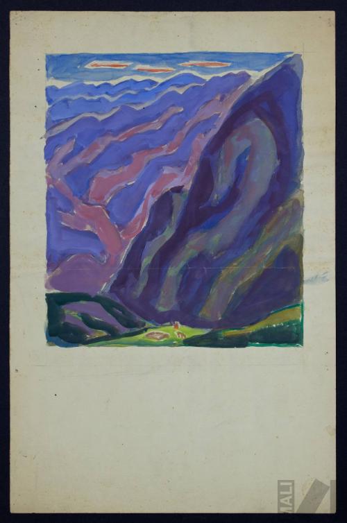 Boceto para 'Paisaje andino'