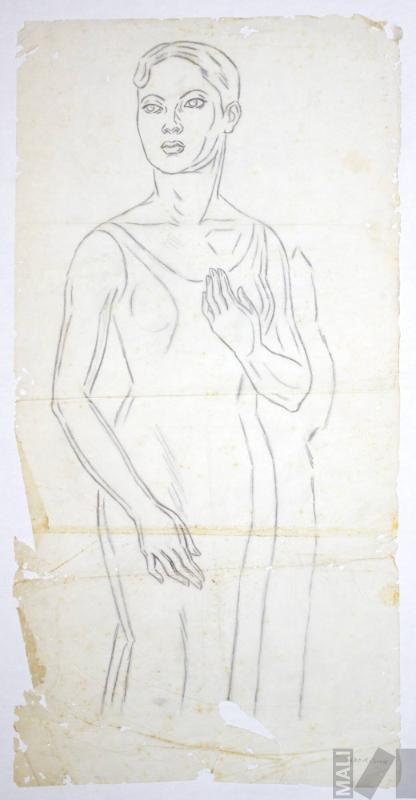 Estudio para retrato de mujer