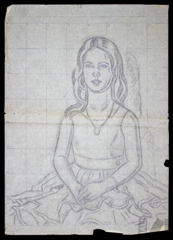 Estudio para retrato de niña