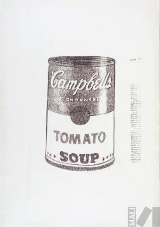 Robert Hughes Soup Can. Serie La máquina de escribir
