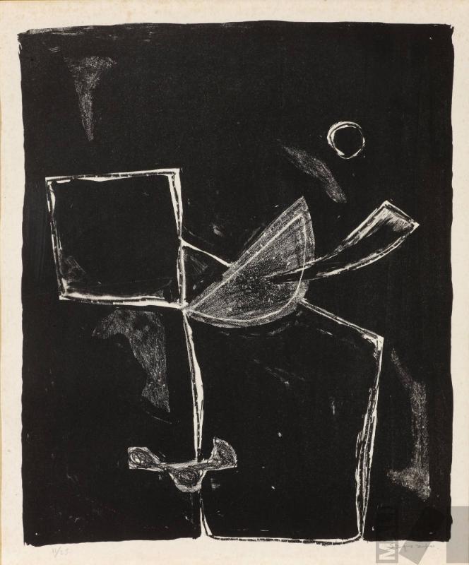 Sin título. Serie 8 litografías en homenaje a Vallejo