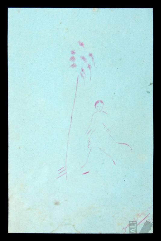 Niña, perro y árbol