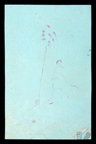 Niña, perro y árbol