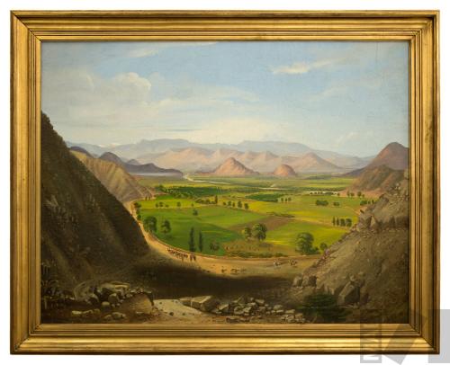 Vista de la campiña limeña desde el camino de Amancaes a Lurigancho