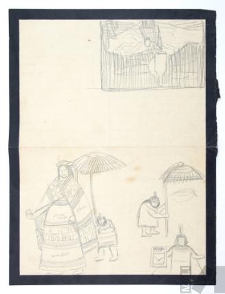 Estudio de Inca y ñusta, tomados de un quero y cuadro coloniales