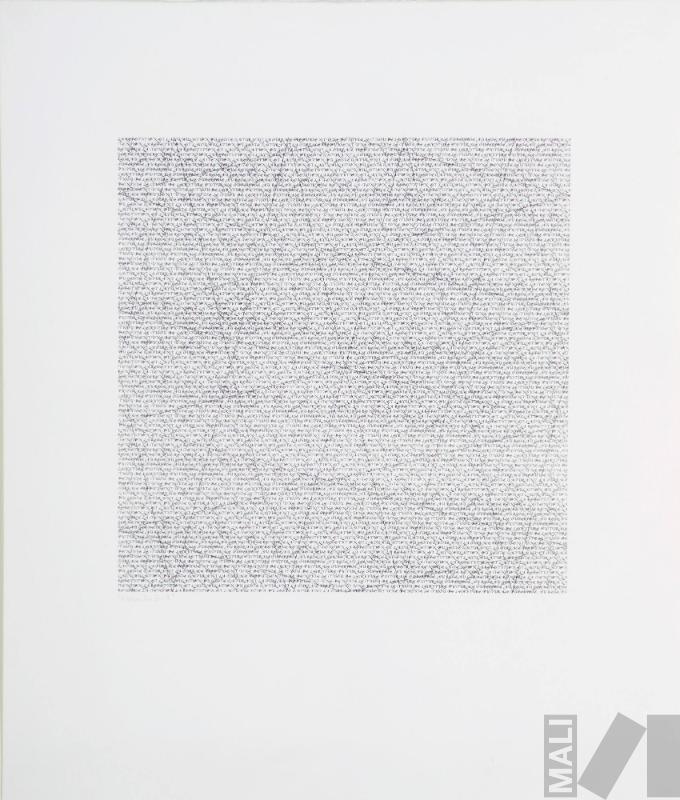 Arial Bold I. Serie La répetition et l'accumulation du geste saturant la surface produisent une densité
