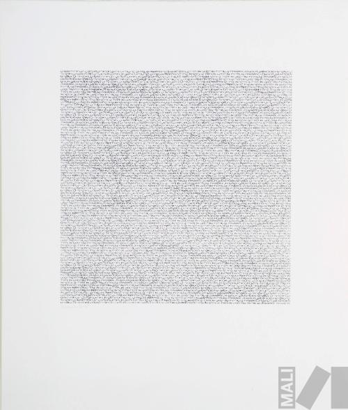 Arial Bold I. Serie La répetition et l'accumulation du geste saturant la surface produisent une densité
