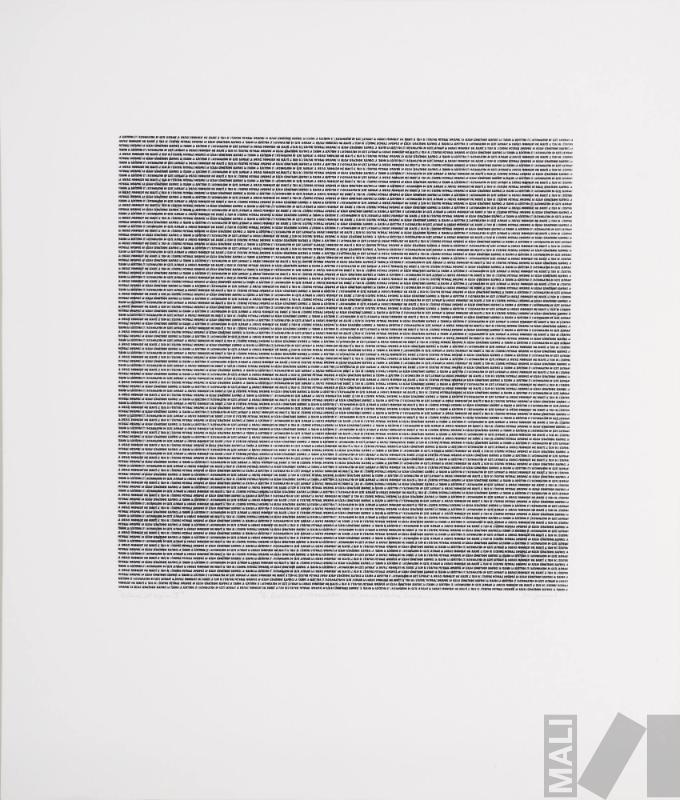 A Poetica Sup III  I. Serie La répetition et l'accumulation du geste saturant la surface produisent une densité
