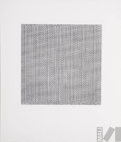 A Poetica Sup III  I. Serie La répetition et l'accumulation du geste saturant la surface produisent une densité
