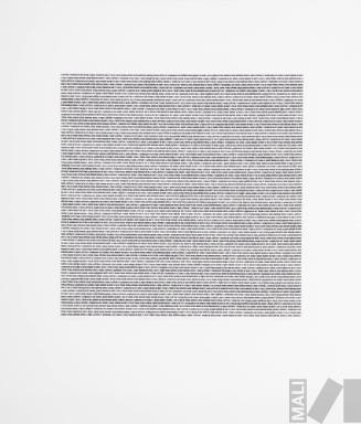 Machine Capital I. Serie La répetition et l'accumulation du geste saturant la surface produisent une densité