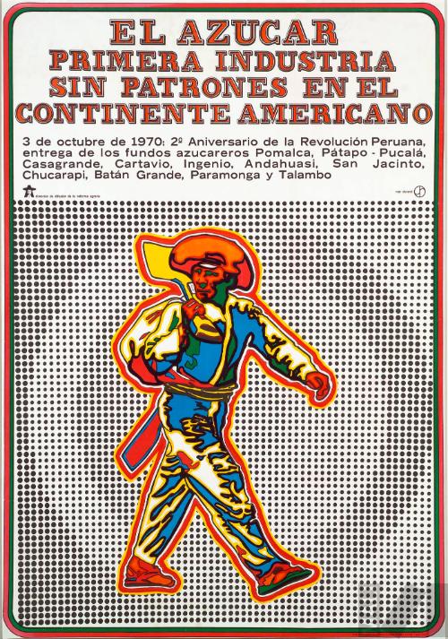 Afiche de difusión de la Reforma Agraria
