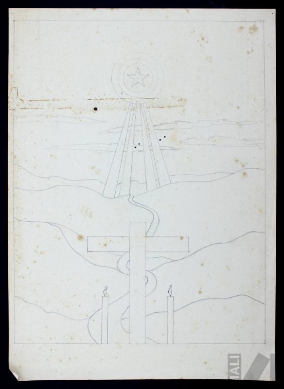 Estudio para composición religiosa