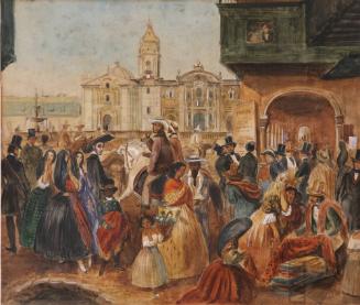 Estudio para 'La plaza mayor de Lima'
