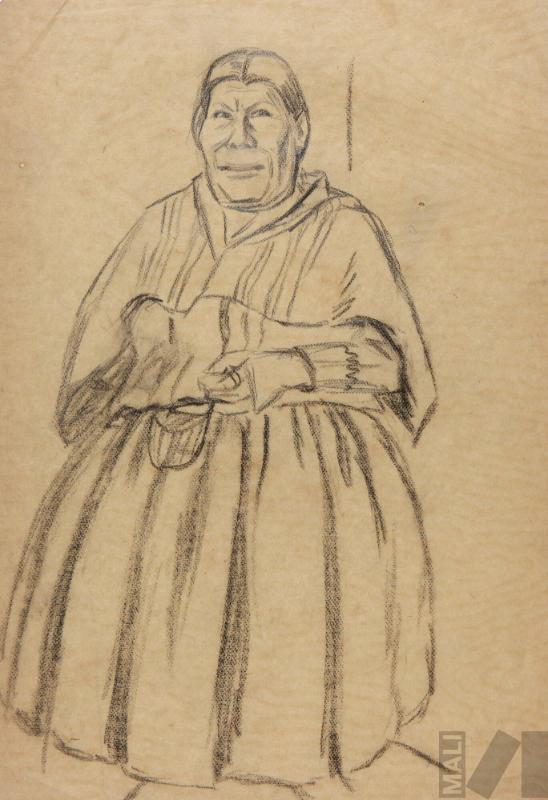 Estudio de mujer indígena