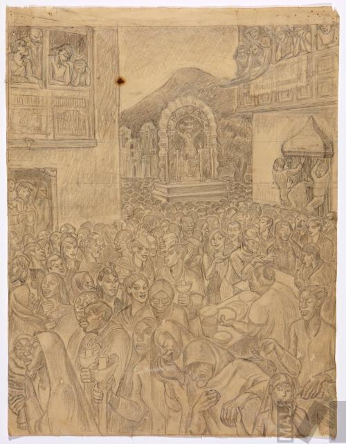 Estudio para 'Procesión del Señor de los Milagros'