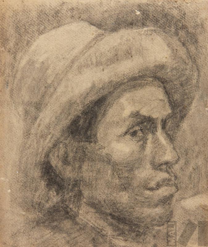 Estudio de rostro indígena