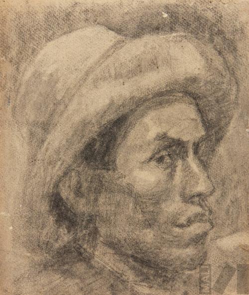 Estudio de rostro indígena