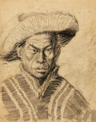 Indígena, estudio para xilografía