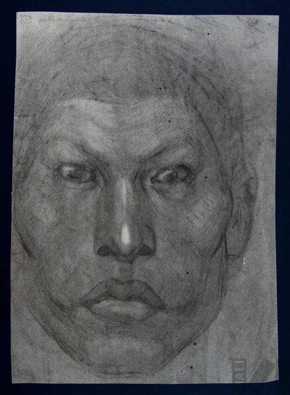 Estudio de rostro indígena