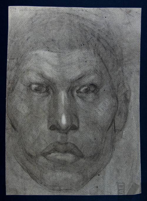 Estudio de rostro indígena