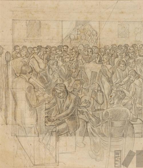 Estudio para 'Farra con batería'