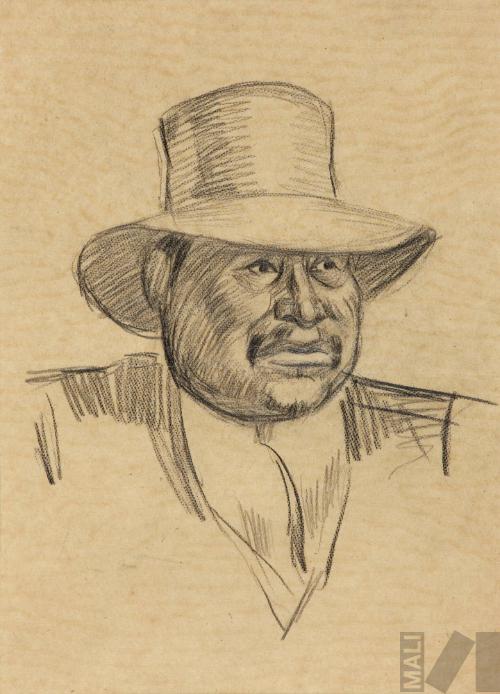 Estudio de cabeza para 'Picantería arequipeña'