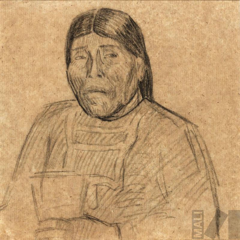 Estudio de anciana indígena