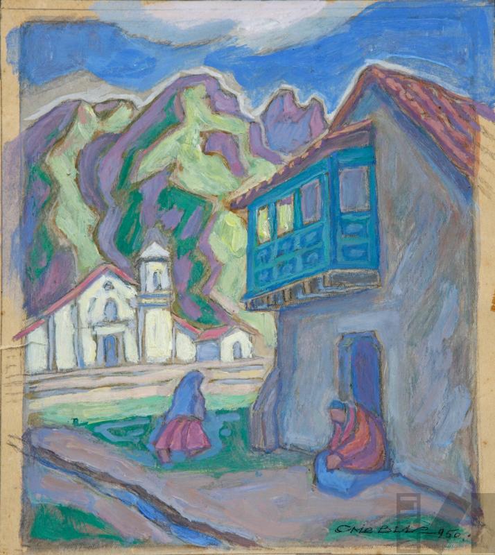 Iglesia y calle de Huancavelica