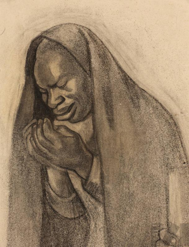 Devota, estudio para 'Procesión del Señor de los Milagros'