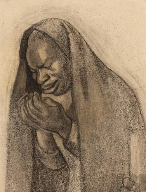 Devota, estudio para 'Procesión del Señor de los Milagros'