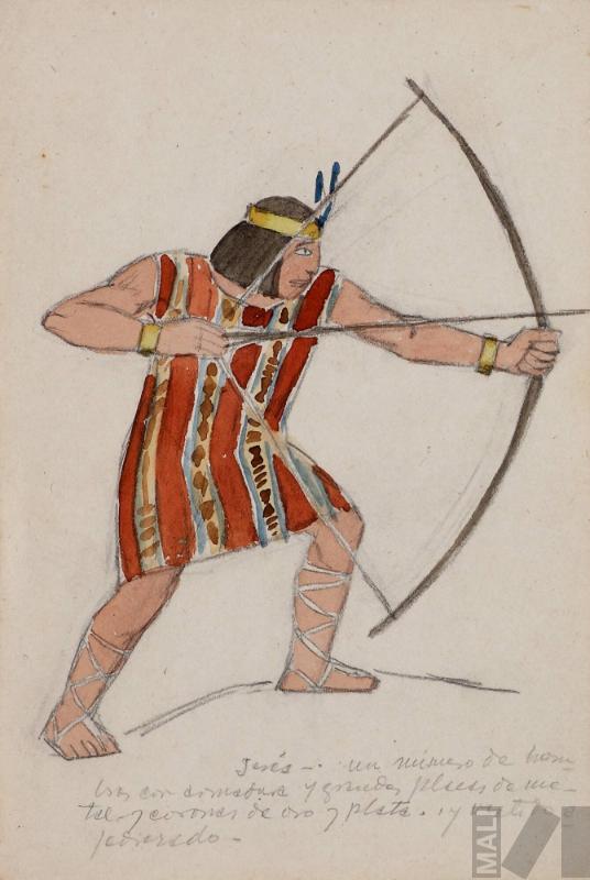 Estudio de arquero inca