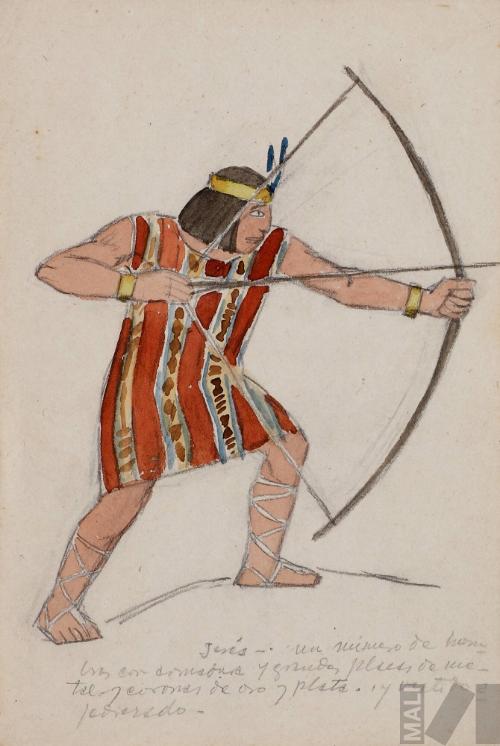 Estudio de arquero inca