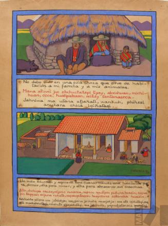 Diseño de afiche para la Dirección de Enseñanza Indígena del Ministerio de Instrucción