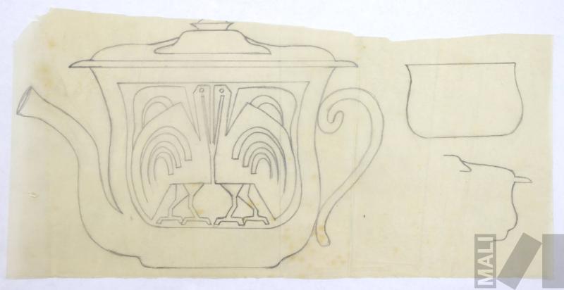 Diseño para modelo y decoración de jarra